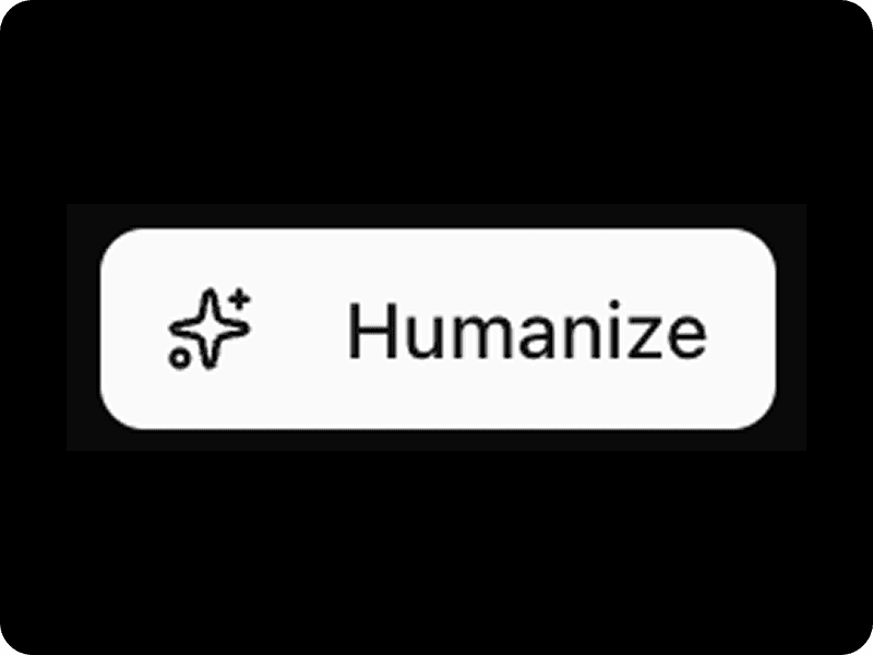 Humanized text interface